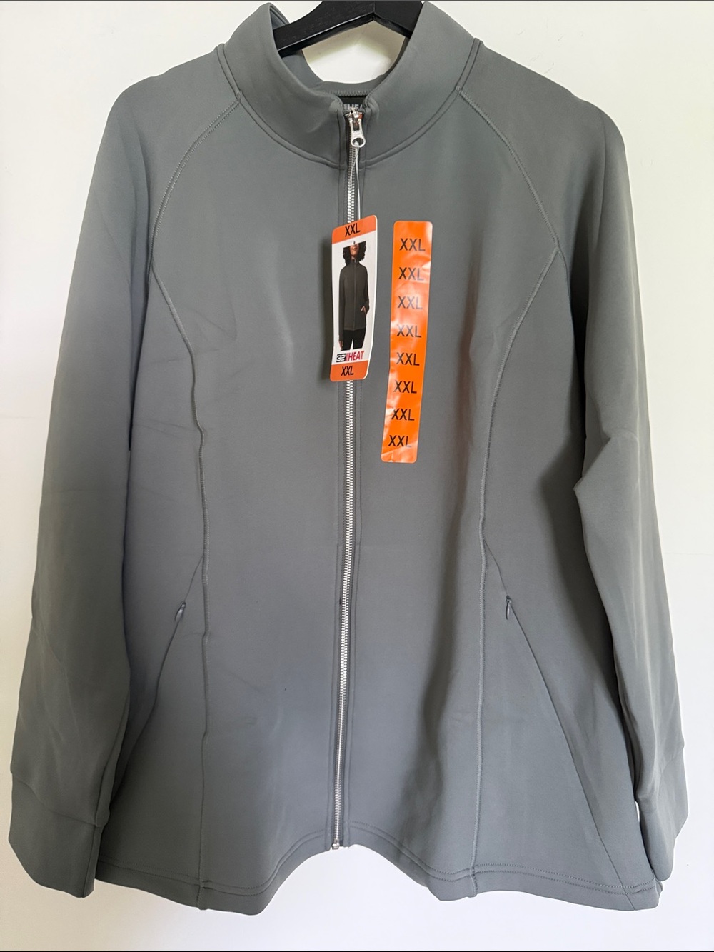 32 Degrees Women's Gray Full-Zip Jacket